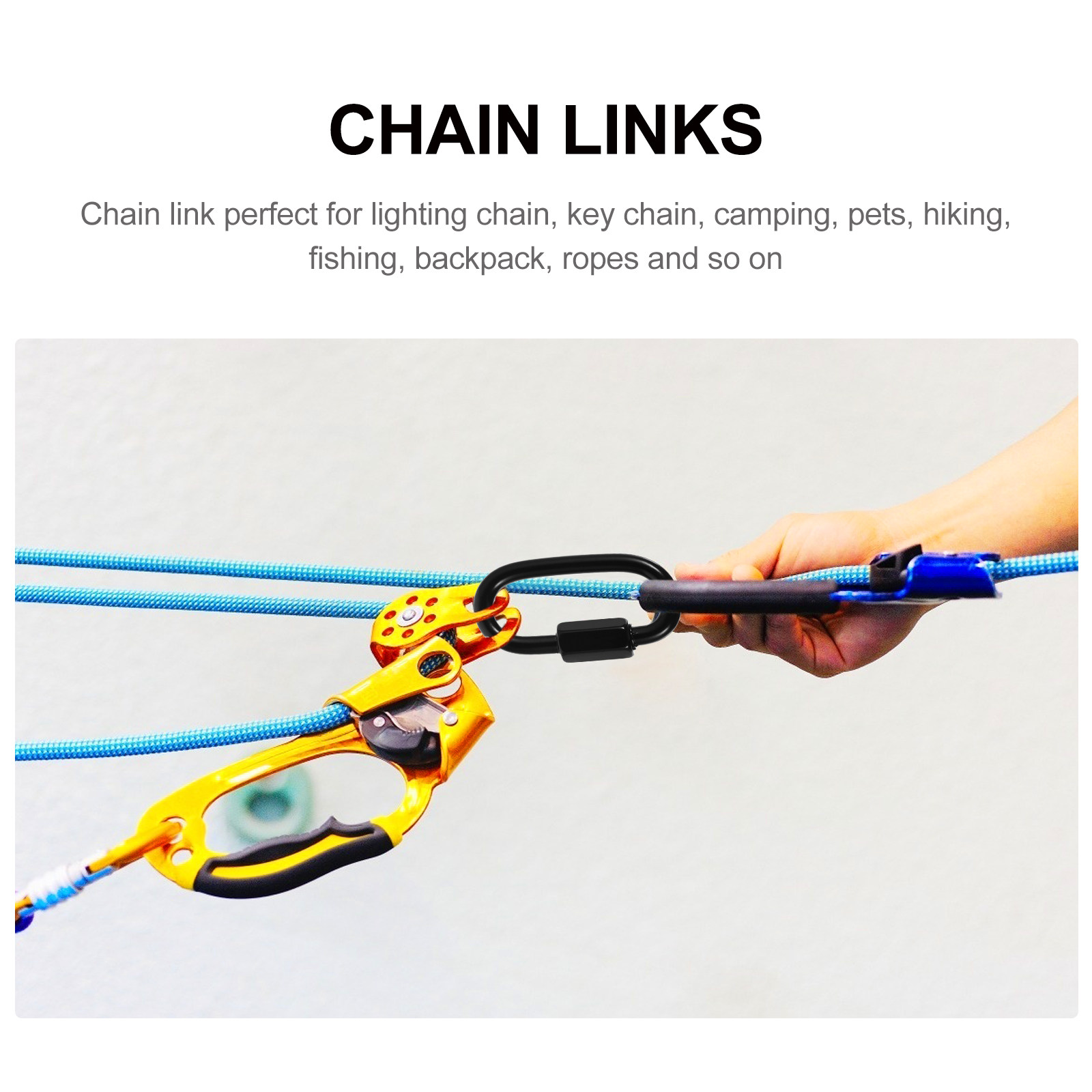 8 قطع من وصلات السلاسل السريعة - مراجعة Steel Chain وسعره